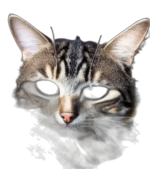 animal, face, mask, creature, photorealistic, 3d render, concept art, cartoon transparent PNG cut-out