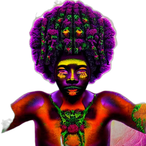 hair, face, crown, creature, pixel art, fantasy art, concept art, vaporwave transparent PNG cut-out
