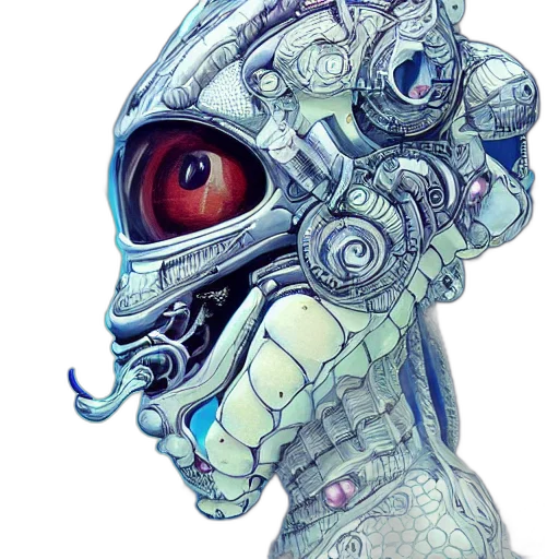 mask, robot, face, creature transparent PNG cut-out