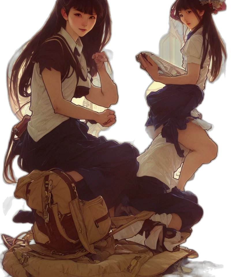 dress, concept art, fantasy art, anime transparent PNG cut-out
