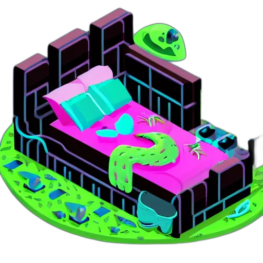 car, crown, building, vaporwave transparent PNG cut-out