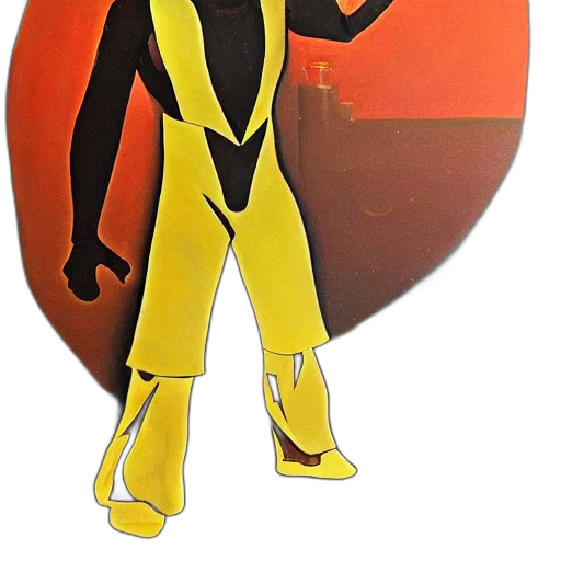 mask, robot, jacket, staff, comic book art, cartoon, concept art, 3d render transparent PNG cut-out
