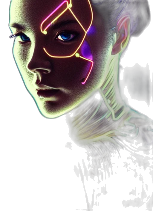 robot, face, mask, creature transparent PNG cut-out