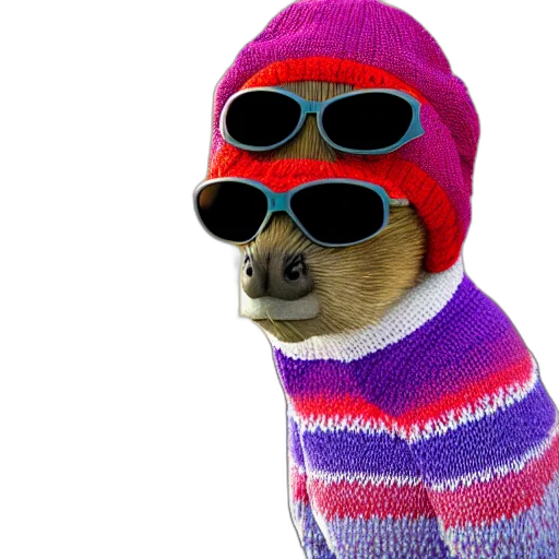 hat, animal, jacket, creature transparent PNG cut-out