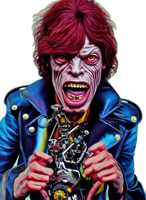 jacket, face, comic book art, photorealistic transparent PNG cut-out