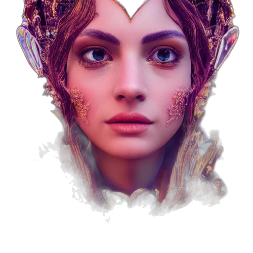 face, mask, crown, jewelry transparent PNG cut-out