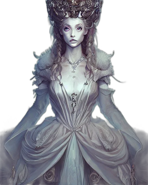 dress, crown, face, fantasy art, concept art, watercolor, photorealistic, pastel transparent PNG cut-out