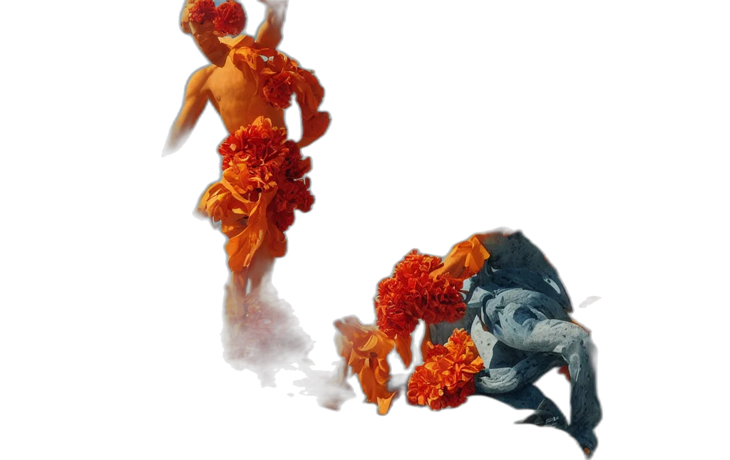 flower, creature, dragon, dress transparent PNG cut-out