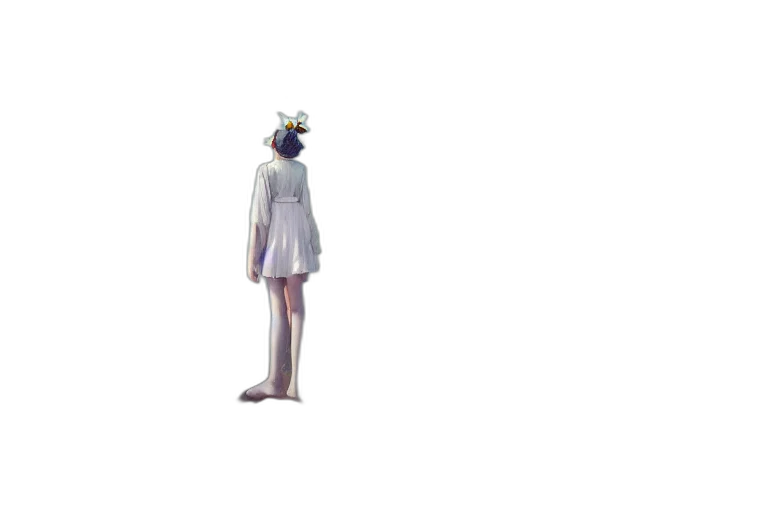 dress, creature, mask, crown transparent PNG cut-out