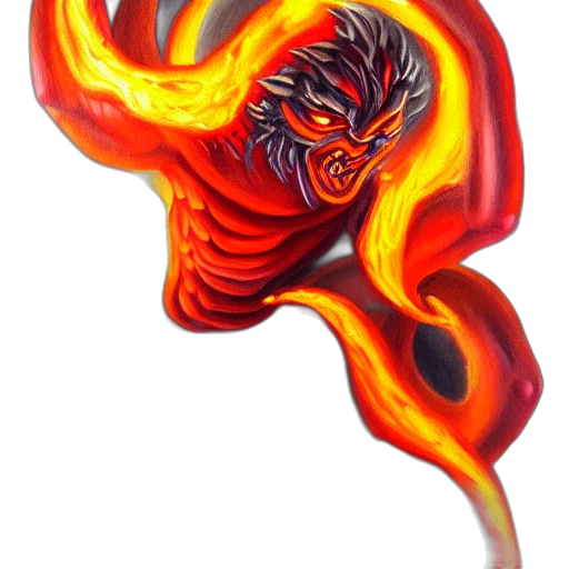 mask, dragon, staff, creature, concept art, fantasy art, comic book art, pixel art transparent PNG cut-out