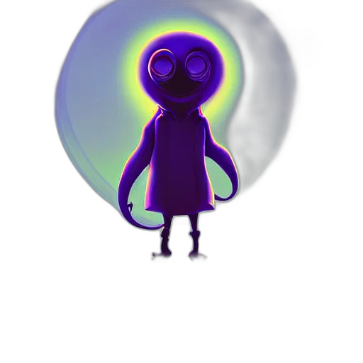 creature, robot, staff, mask transparent PNG cut-out