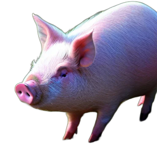 animal, food, creature, face, 3d render, photorealistic, concept art, happy transparent PNG cut-out