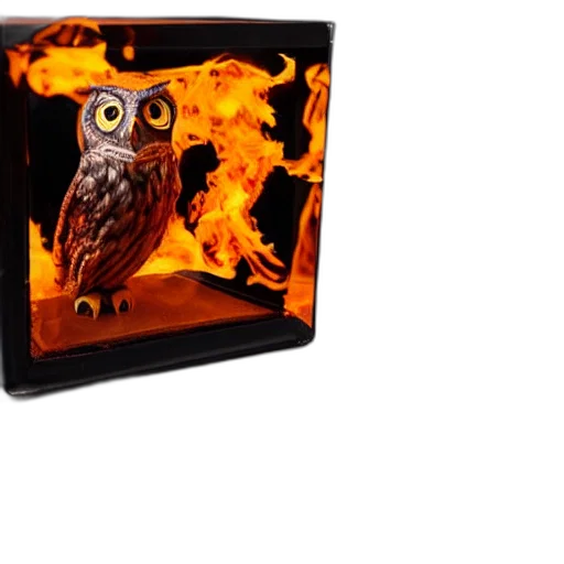 dragon, furniture, jacket, 3d render, photorealistic, fire, owl, shape transparent PNG cut-out