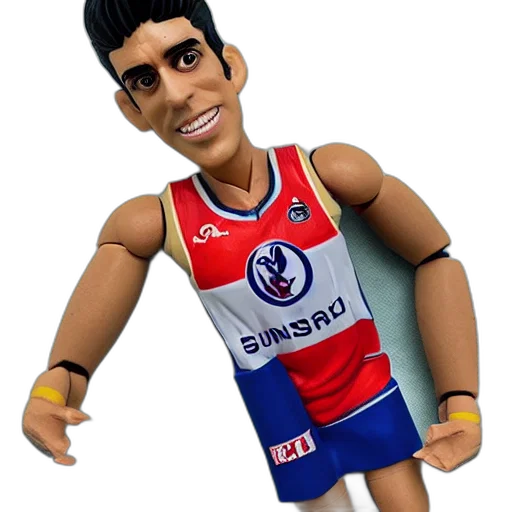 3d render, cartoon, rishi, sunak, action, figure, figurine, product transparent PNG cut-out