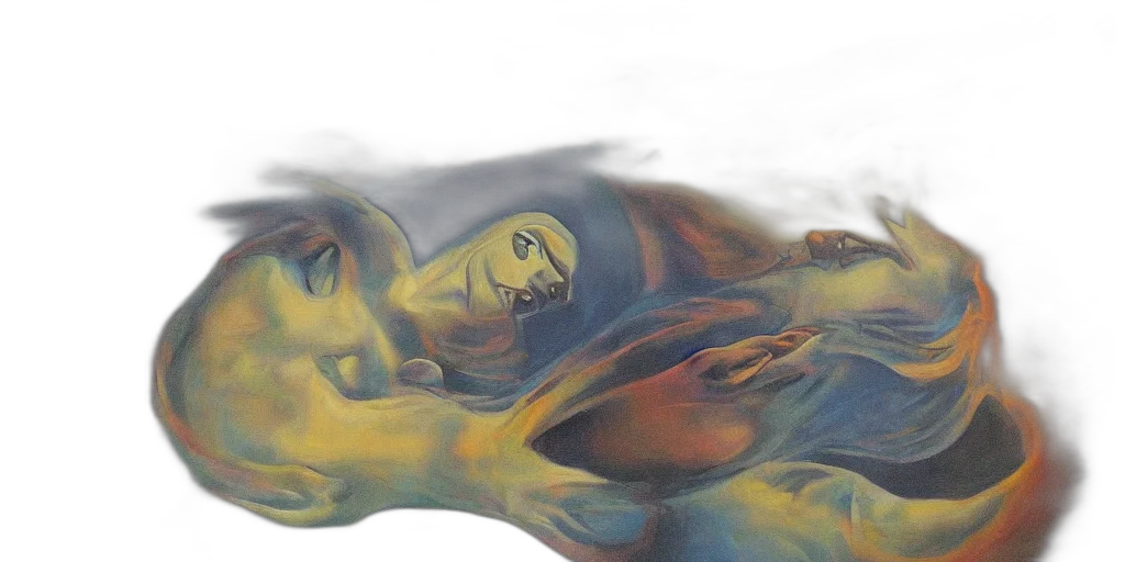 mask, photorealistic, oil painting, watercolor, fantasy art, underwater, outer space, fire transparent PNG cut-out