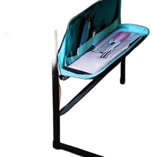 furniture, staff, umbrella, 3d render, concept art, vaporwave, backpack, put transparent PNG cut-out