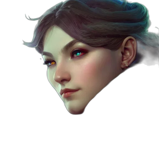 face, mask, crown, creature, fantasy art, concept art, photorealistic, pixel art transparent PNG cut-out