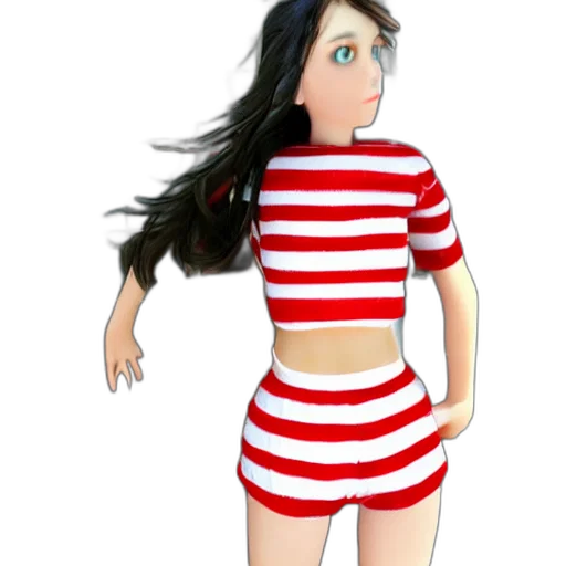 dress, cartoon, 3d render, concept art transparent PNG cut-out