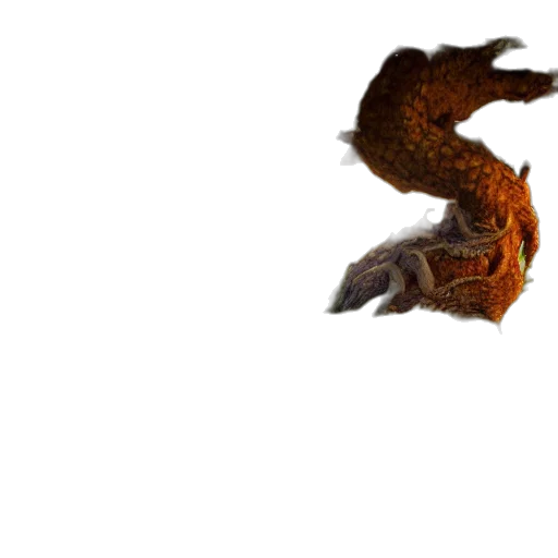 dragon, animal, creature, hair, 3d render, photorealistic, concept art, pixel art transparent PNG cut-out
