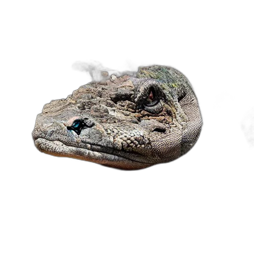 dragon, animal, creature, face, photorealistic, 3d render, concept art, one transparent PNG cut-out