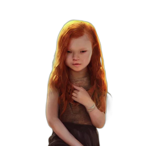dress, hair, photorealistic, fantasy art, 3d render, concept art, fire, golden transparent PNG cut-out
