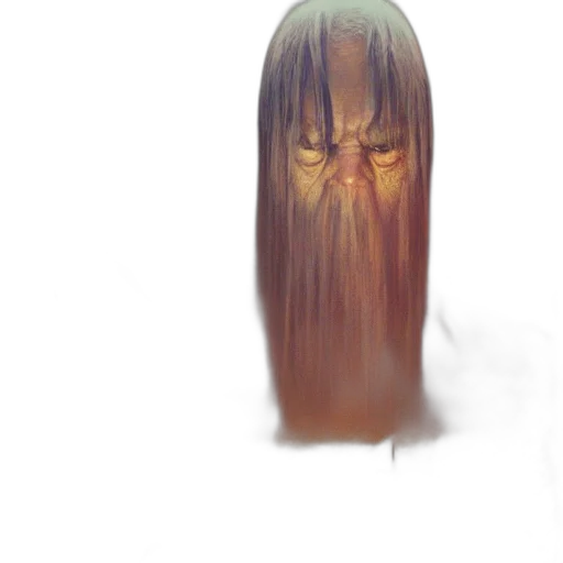 hair, face, mask, creature, concept art, fantasy art, photorealistic, watercolor transparent PNG cut-out