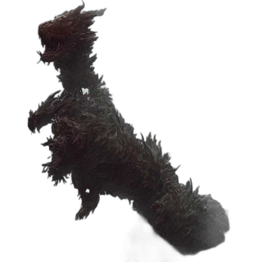 dragon, staff, animal, creature, 3d render, concept art, photorealistic, fantasy art transparent PNG cut-out
