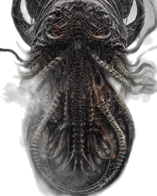 creature, dragon, animal, mask, concept art, fantasy art, photorealistic, 3d render transparent PNG cut-out