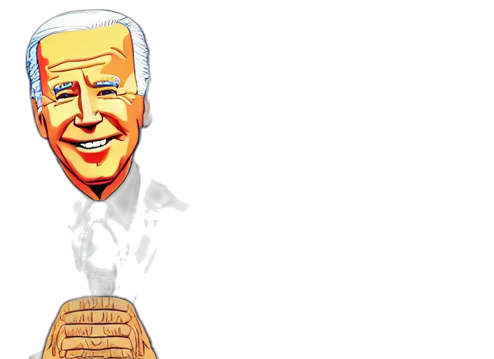 cartoon, pixel art, comic book art, concept art, joe, biden, jigsaw, puzzle transparent PNG cut-out
