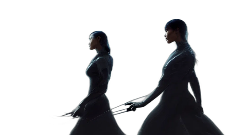 sword, staff, weapon, concept art, 3d render, fantasy art, comic book art, dark transparent PNG cut-out