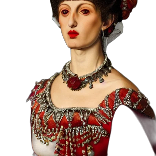 dress, jewelry, crown, face transparent PNG cut-out