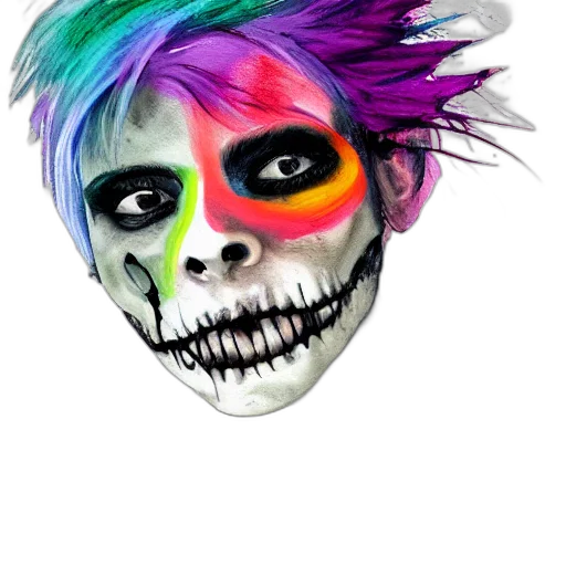 mask, face, creature, hair, photorealistic, watercolor, concept art, fantasy art transparent PNG cut-out