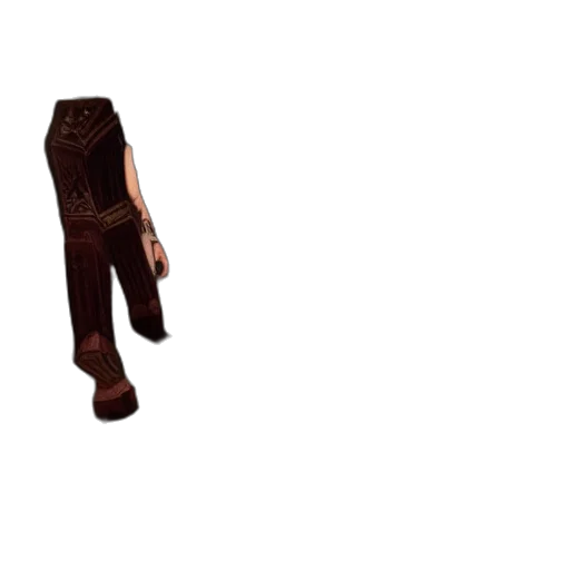 jacket, staff, shoes, weapon, 3d render, pixel art, concept art, photorealistic transparent PNG cut-out
