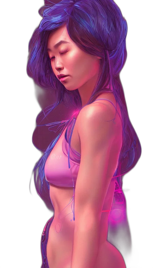 dress, face, fantasy art, anime transparent PNG cut-out