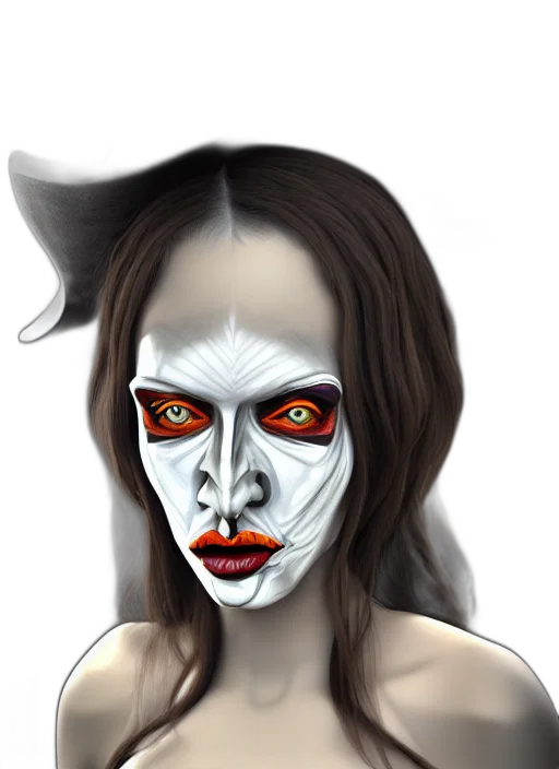 mask, face, creature, concept art transparent PNG cut-out