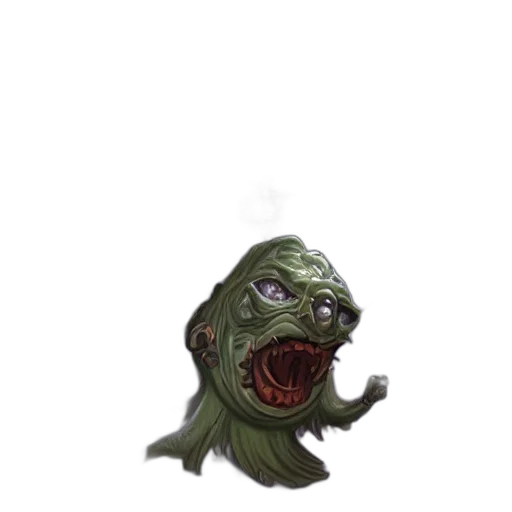 creature, face, mask, staff transparent PNG cut-out