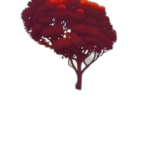 tree, crown, flower, dress, pixel art, concept art, 3d render, fantasy art transparent PNG cut-out