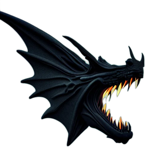 dragon, creature, animal, staff, fantasy art, concept art, 3d render, pixel art transparent PNG cut-out
