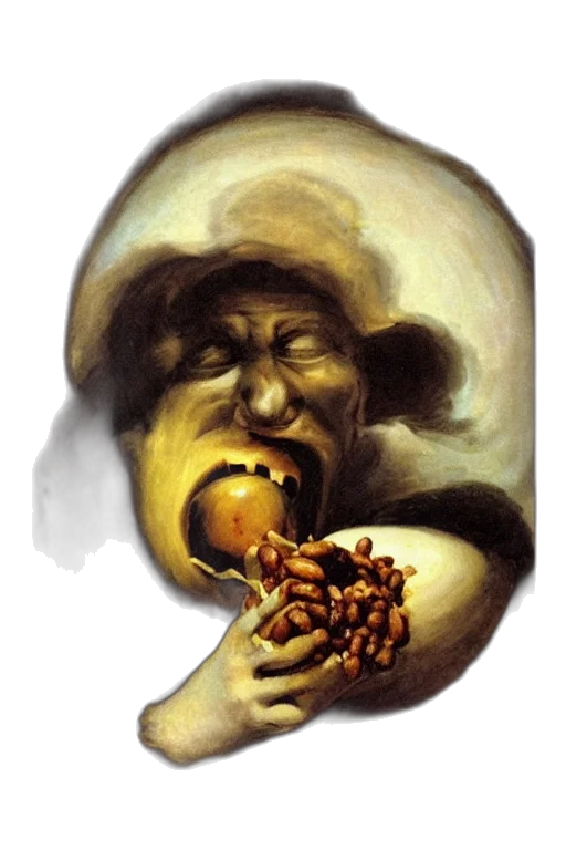 food, face, mask, staff transparent PNG cut-out