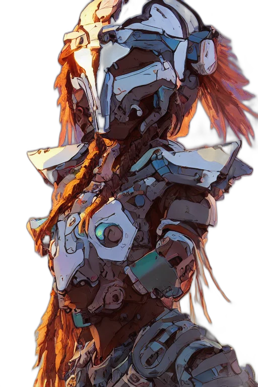 robot, weapon, mask, sword transparent PNG cut-out