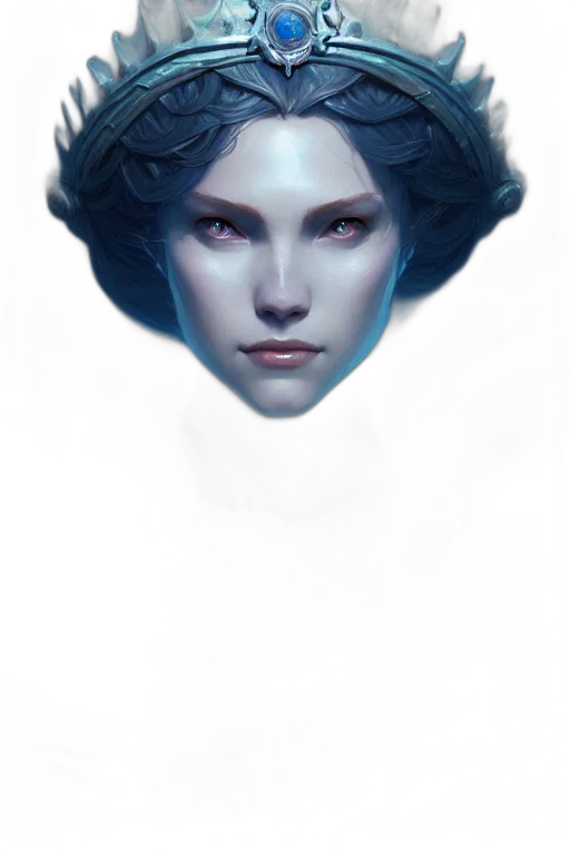 face, crown, mask, hat, fantasy art, concept art, photorealistic, pixel art transparent PNG cut-out