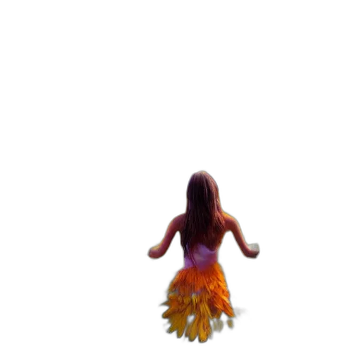 dress, hair, creature, animal transparent PNG cut-out