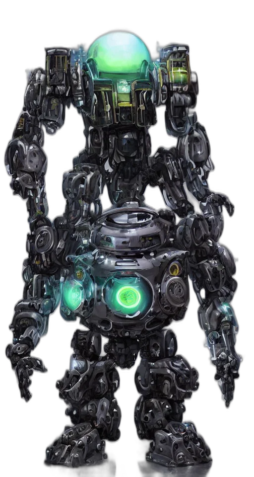 robot, weapon, creature, staff transparent PNG cut-out