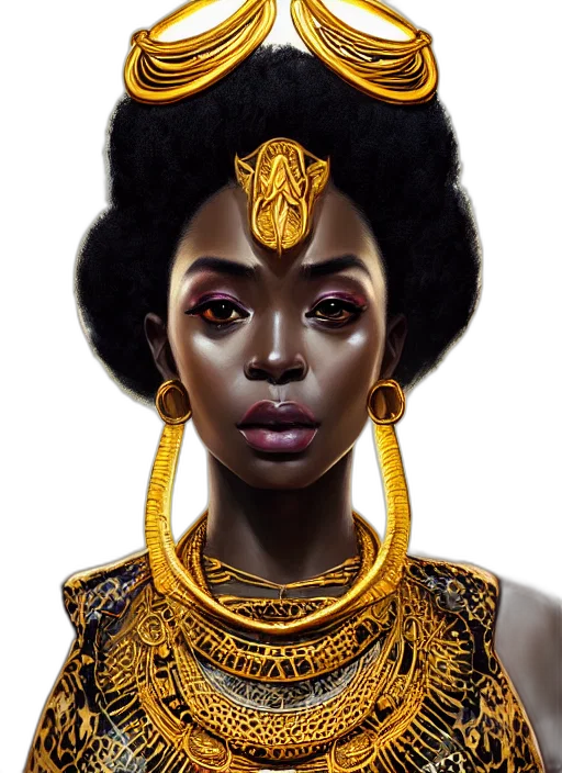 crown, jewelry, face, fantasy art, photorealistic, concept art, comic book art, golden transparent PNG cut-out