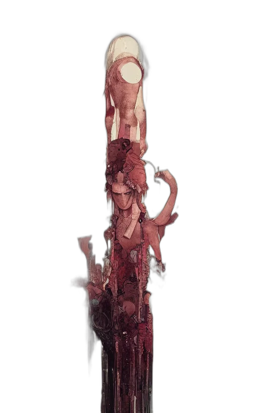 staff, dress, sword, dragon transparent PNG cut-out