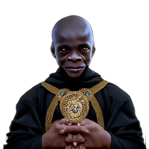 staff, jacket, crown, face transparent PNG cut-out