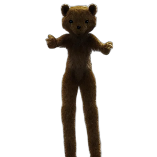 staff, creature, animal, robot, 3d render, concept art, tpose, biped transparent PNG cut-out