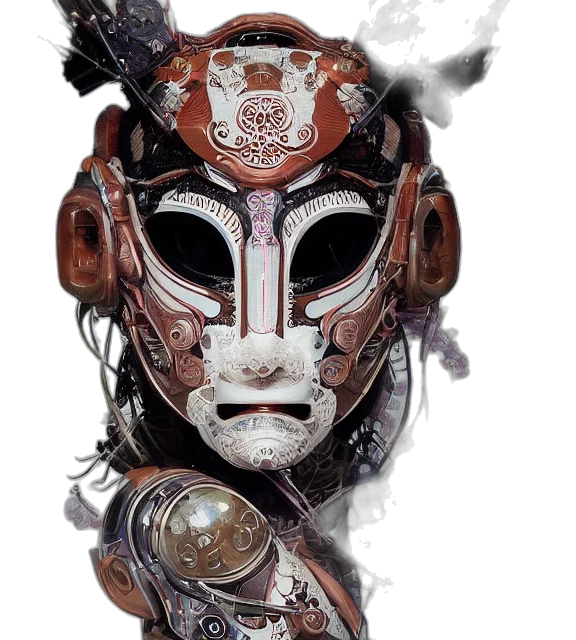 mask, robot, face, jewelry transparent PNG cut-out