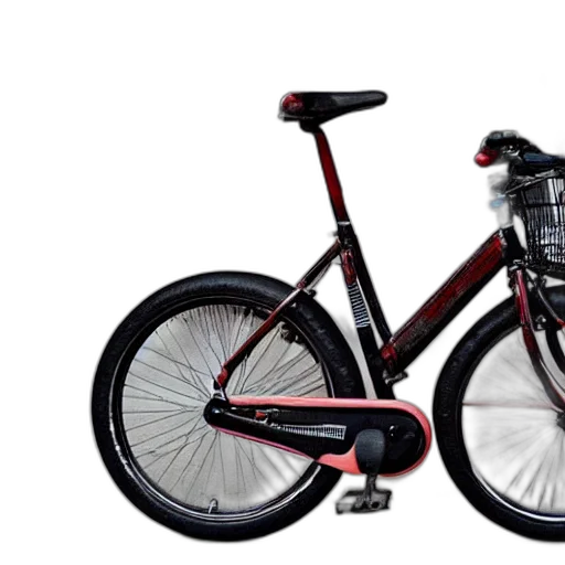 photorealistic, 3d render, worst, bicycle, ever, made transparent PNG cut-out