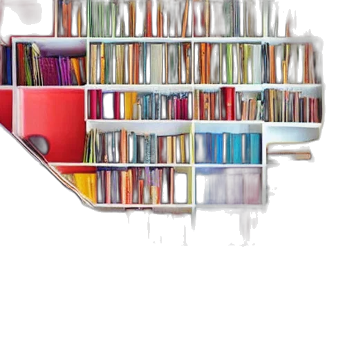 staff, hat, 3d render, bookshelf transparent PNG cut-out